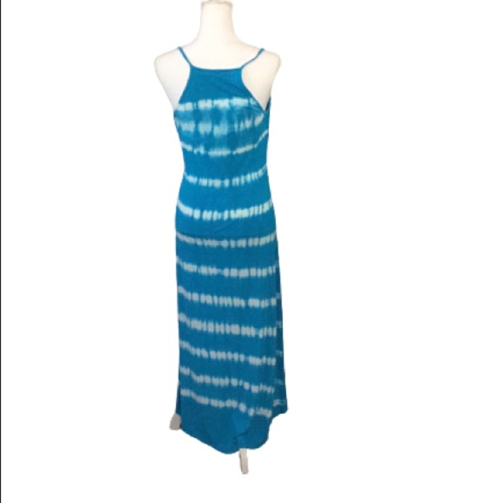 Blue sleeveless Tie Dye Maxi Dress Brand I.N.C. - Picture 11 of 16